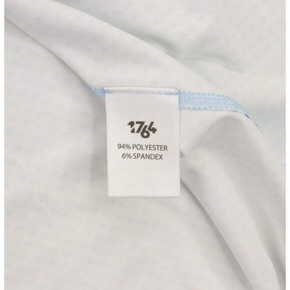 NEW 1764 Iconic 1/4 Zip Golf Pullover Men's XL Blue Red Geometric Performance - Picture 7 of 7